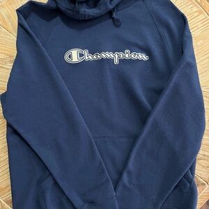 Champion Men's Dark Blue Hoodie